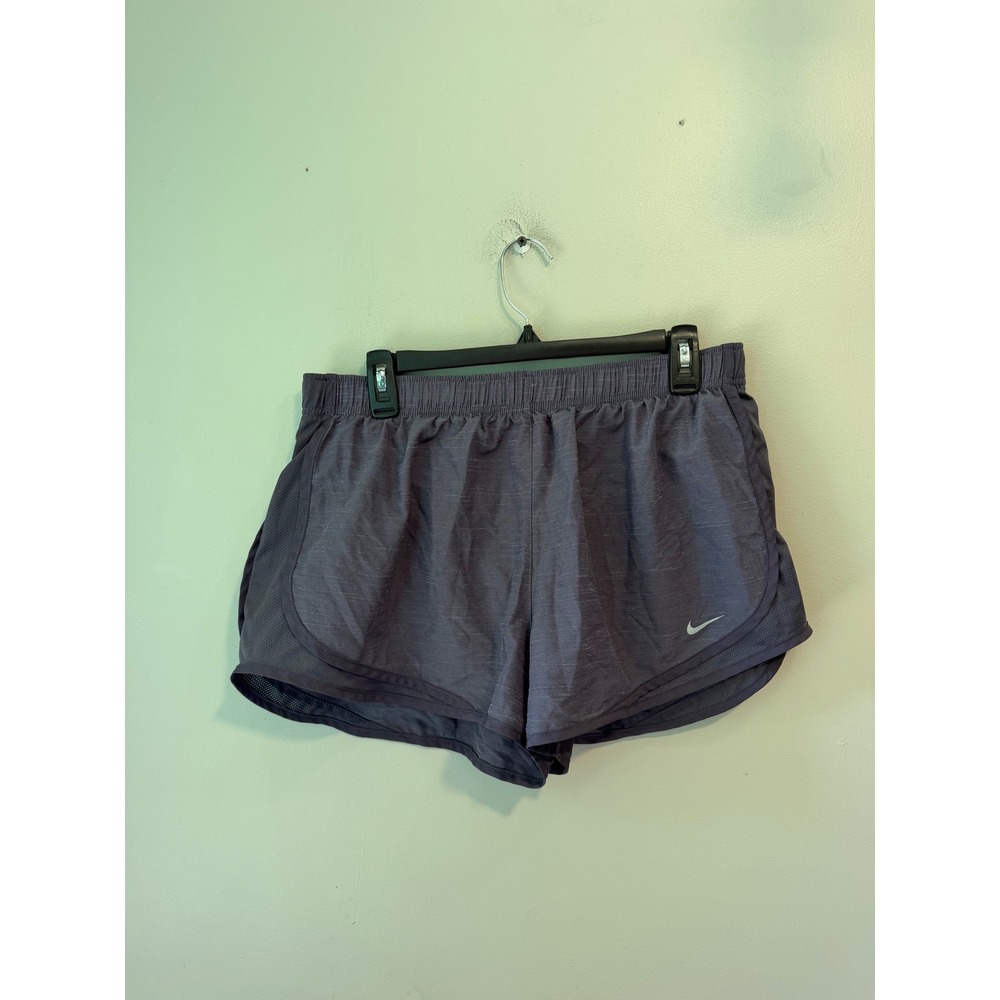 Nike Dri-FIT Tempo Womens Running Shorts Purple Space Dye XL Heathered Mesh 3in